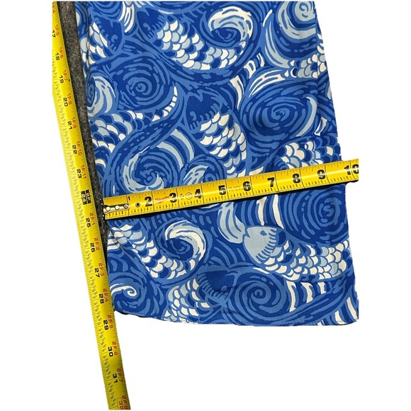 Lilly Pulitzer Strapless Jumpsuit Pic Dress Size Large Blue - Picture 7 of 9